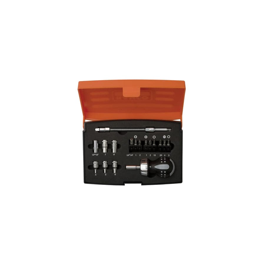 Bahco BAH808050S18 808050S-18 Stubby Ratchet Screwdriver Set, 18 Piece