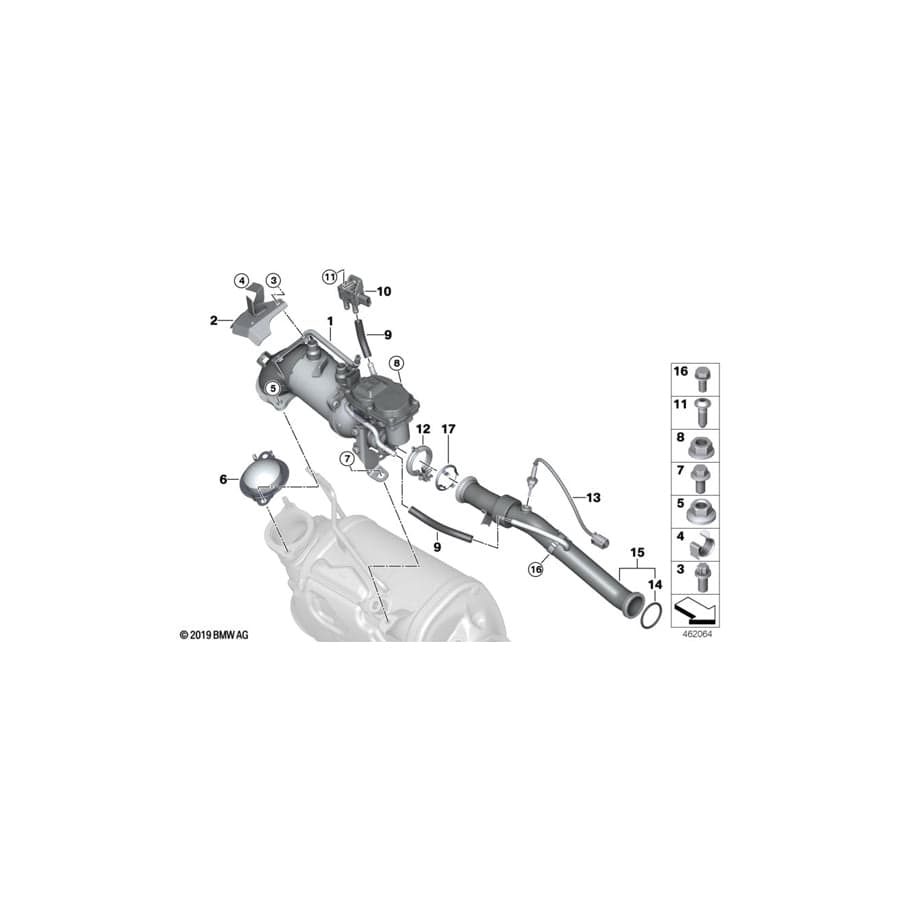 Genuine BMW 11718574816 G07 G14 G06 Gasket Steel (Inc. 630dX, 730d & 330d) | ML Performance UK Car Parts