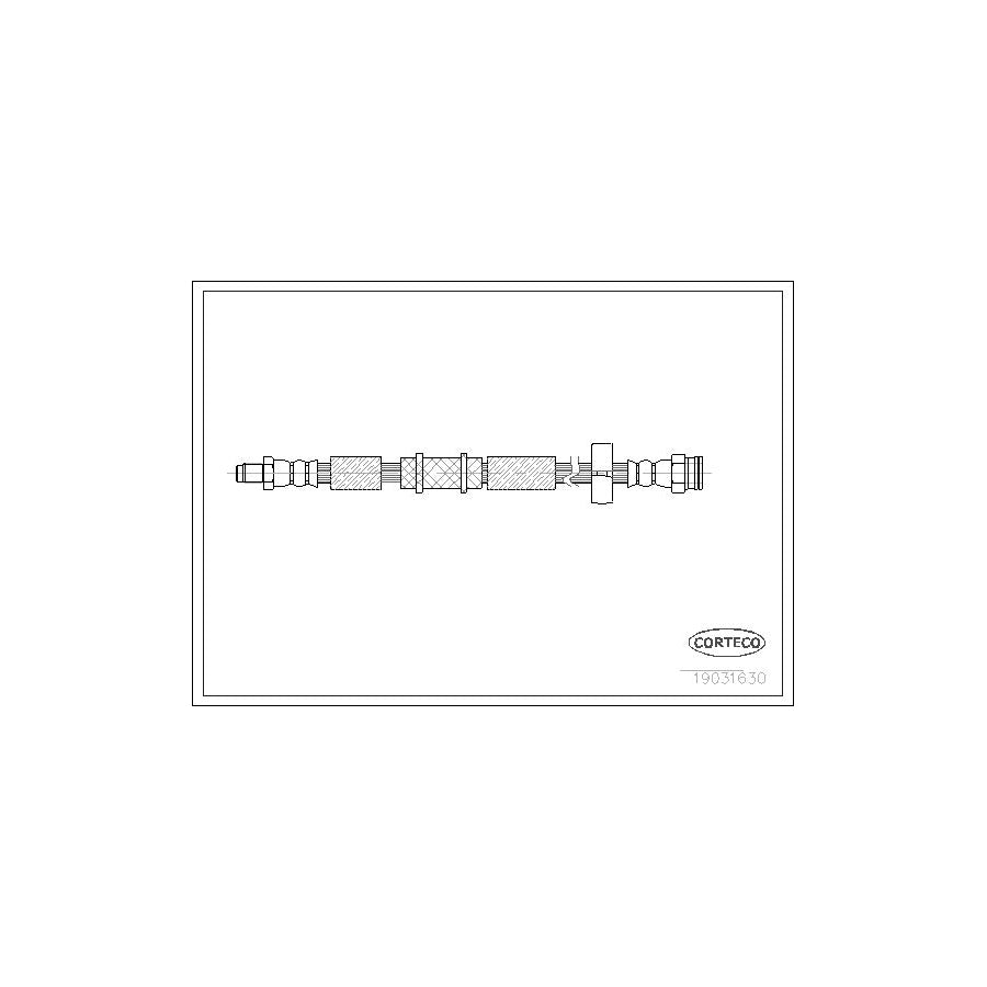 Corteco 19031630 Brake Hose for Lancia Ypsilon II (843)