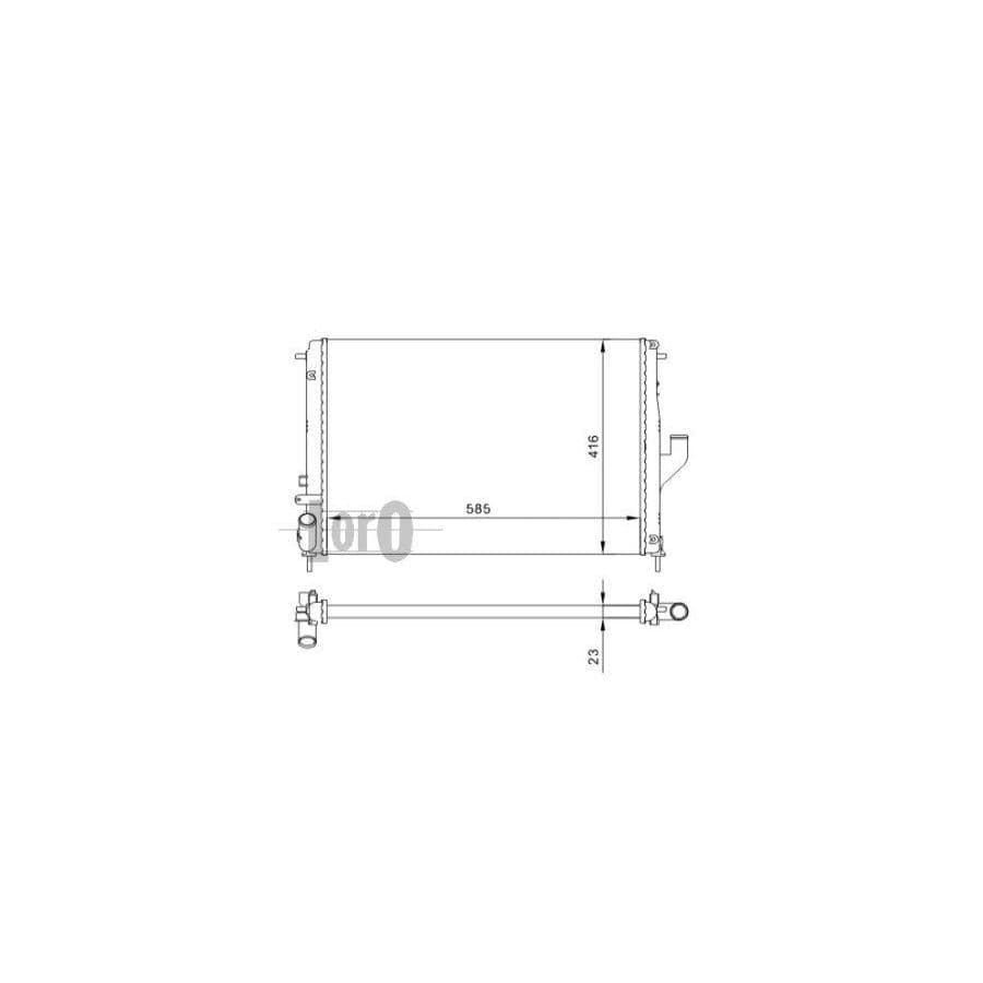 Abakus 0100170002 Engine Radiator