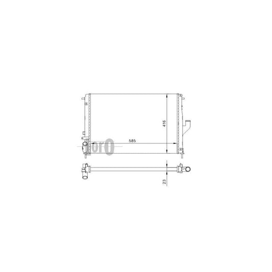 Abakus 0100170002 Engine Radiator