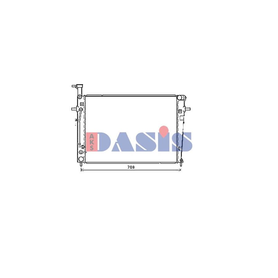 AKS Dasis 510177N Engine Radiator