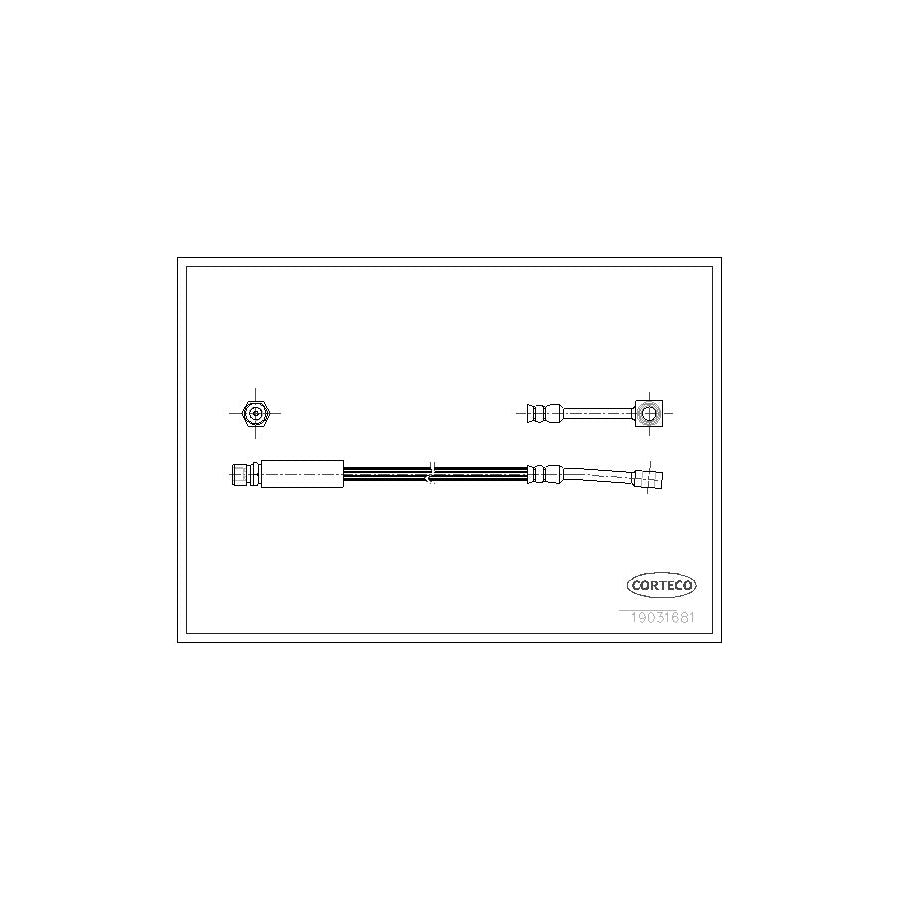 Corteco 19031681 Brake Hose