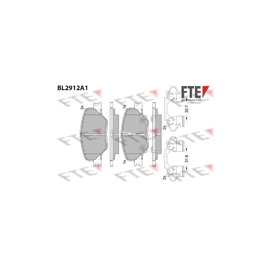 FTE 9011154 Brake Pad Set