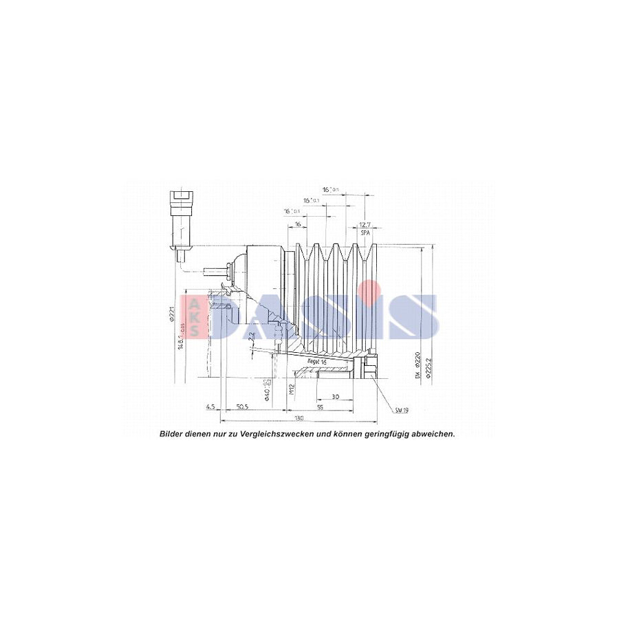 AKS Dasis 851204N AC Compressor Clutch