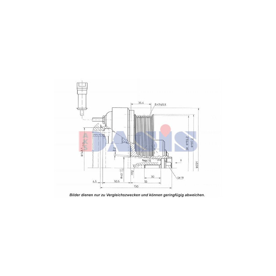 AKS Dasis 851205N AC Compressor Clutch