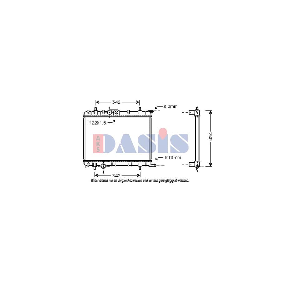 AKS Dasis 061040N Engine Radiator