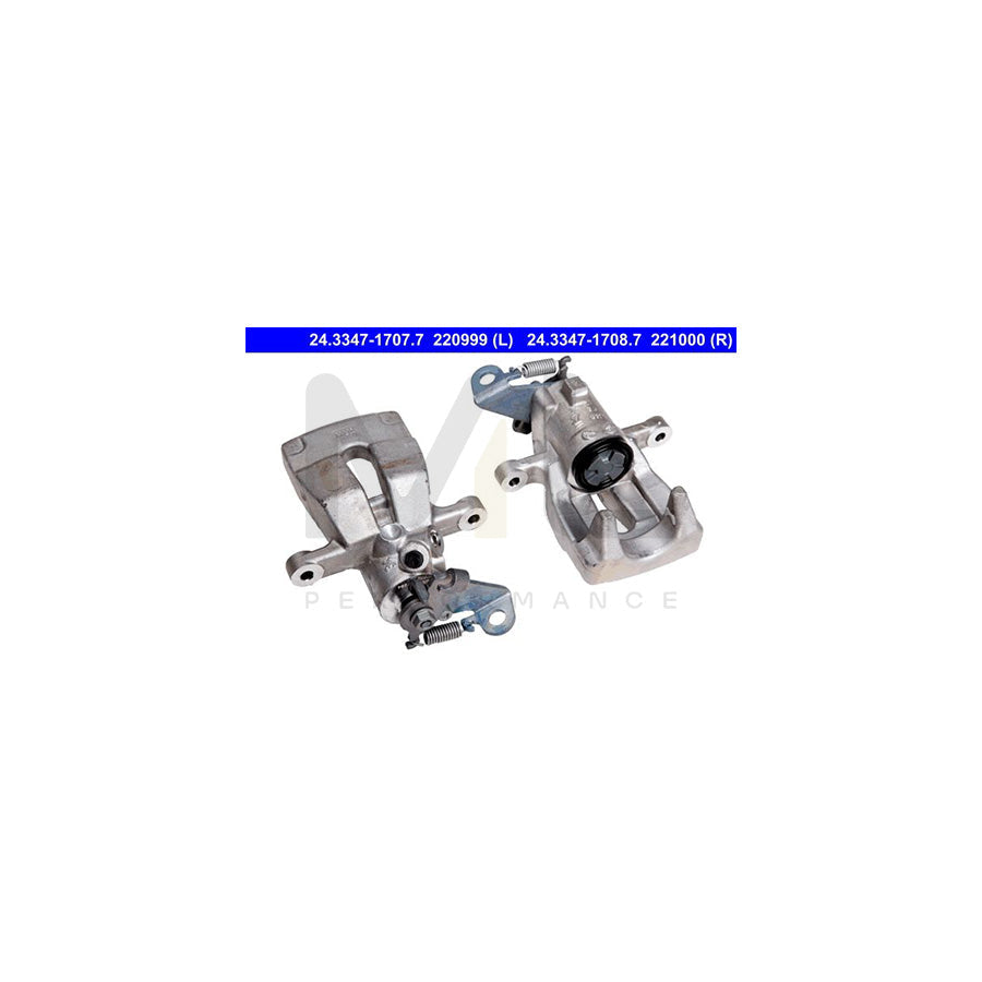 ATE 24.3347-1707.7 Brake Caliper for RENAULT Sc??nic II (JM) without holder