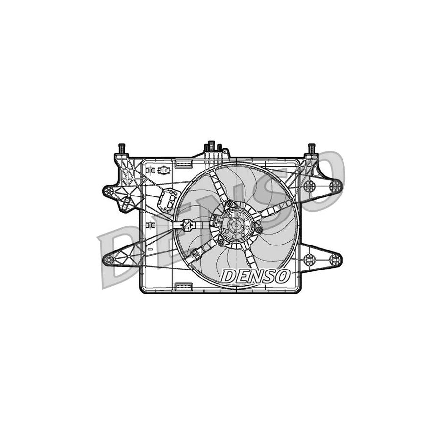 DENSO DER09081 Fan, Radiator for Fiat Doblo