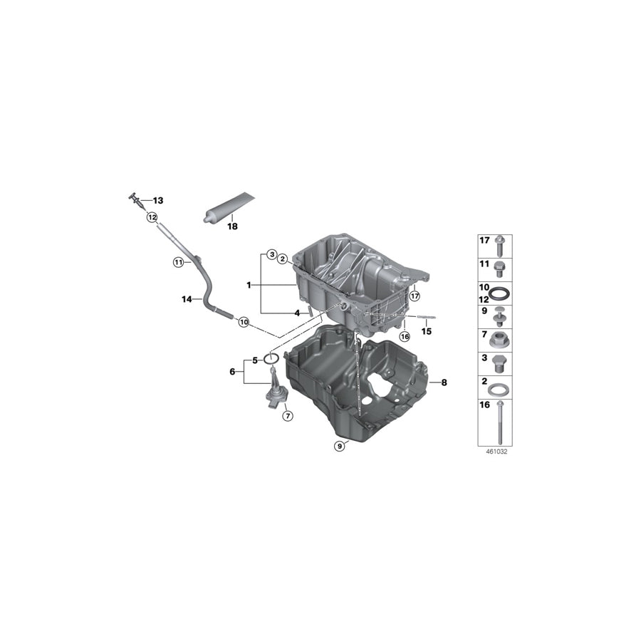 Genuine BMW 11438512503 F20 F21 Dipstick (Inc. 116d, 114d & 116d ed) | ML Performance US Car Parts