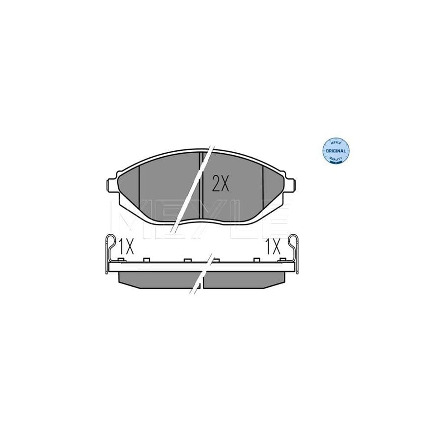 Meyle 025 252 6817/W Brake Pad Set For Chevrolet Spark (M300)