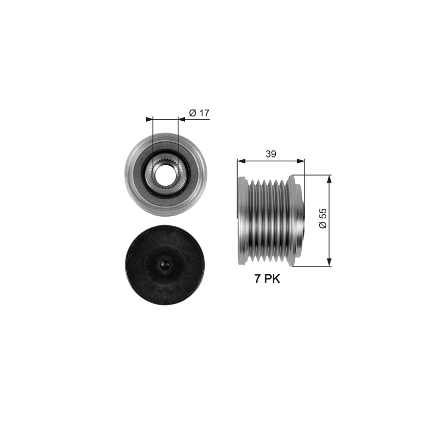 Gates OAP7065 Alternator Freewheel Clutch
