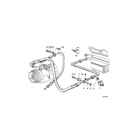 Genuine BMW 64214774144 E21 E23 E12 Rubber Grommet (Inc. 320i, 520 & 3.3L) | ML Performance US Car Parts