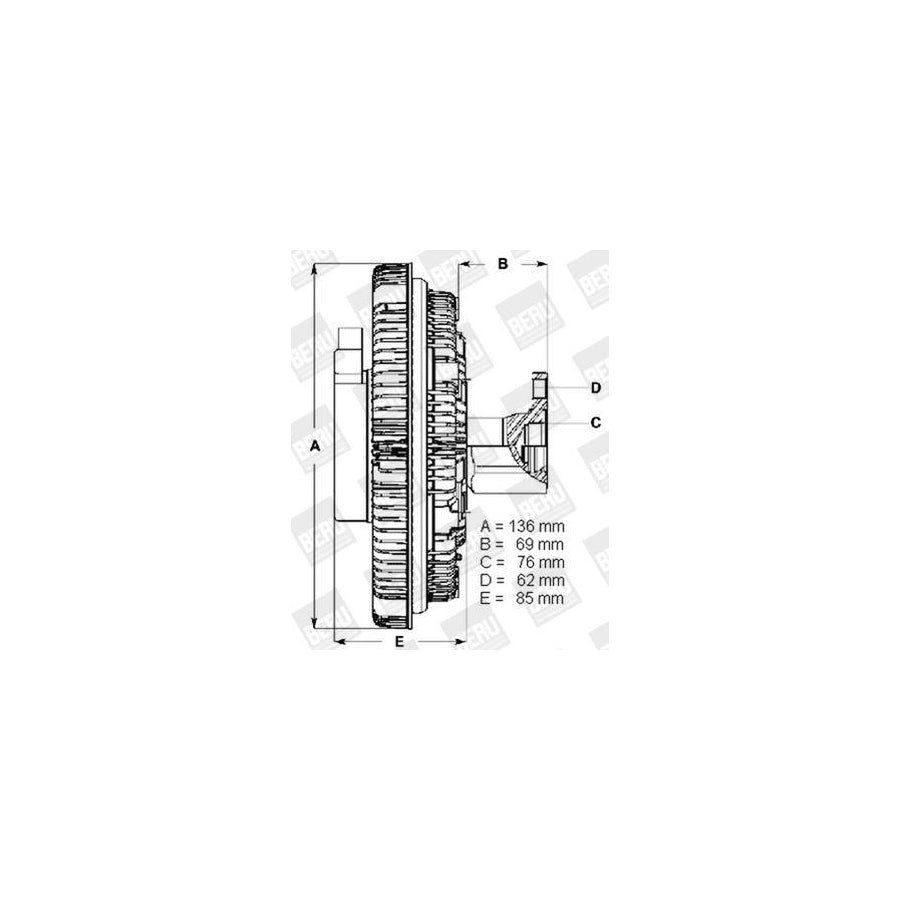 Beru Lk080 Fan Clutch