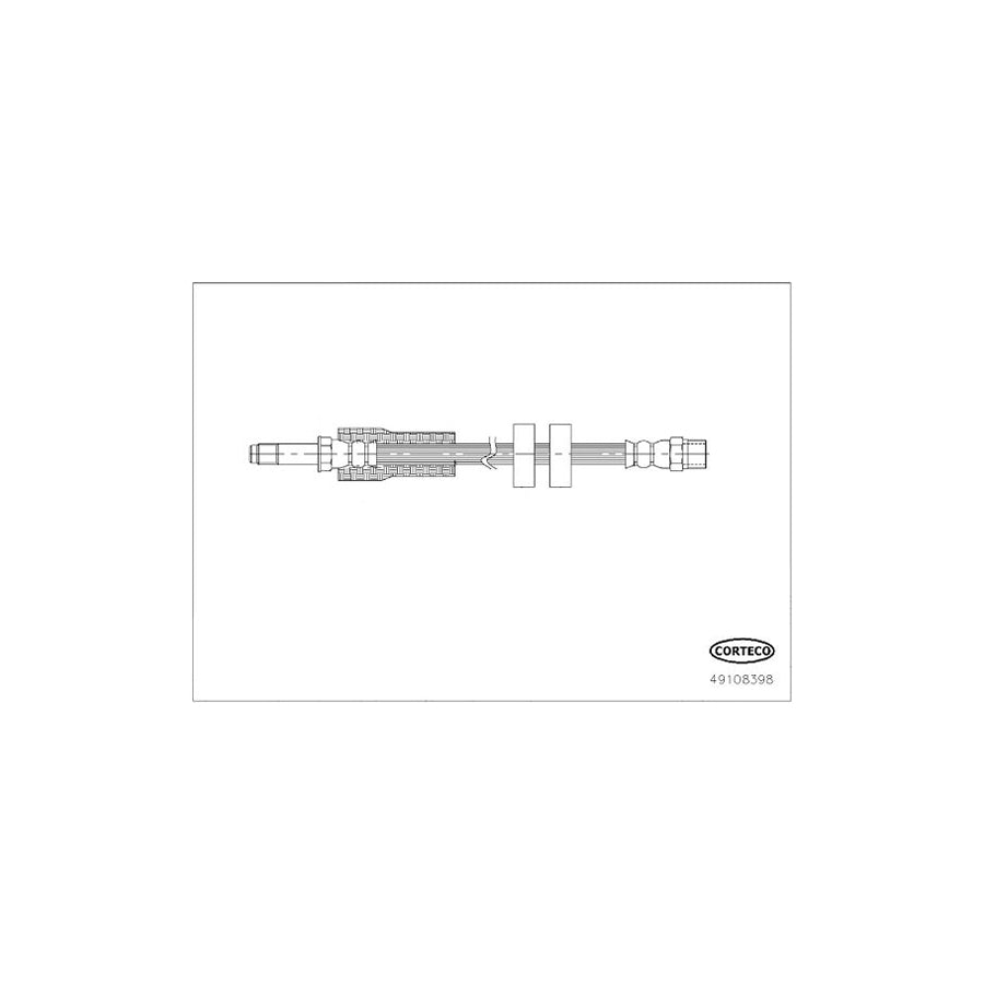 Corteco 49108398 Brake Hose for Volvo Xc90 I (C, 275)