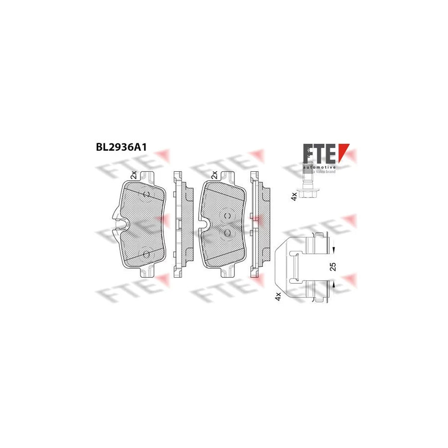 FTE 9011180 Brake Pad Set