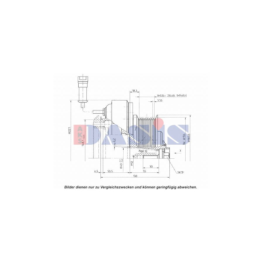 AKS Dasis 851206N AC Compressor Clutch