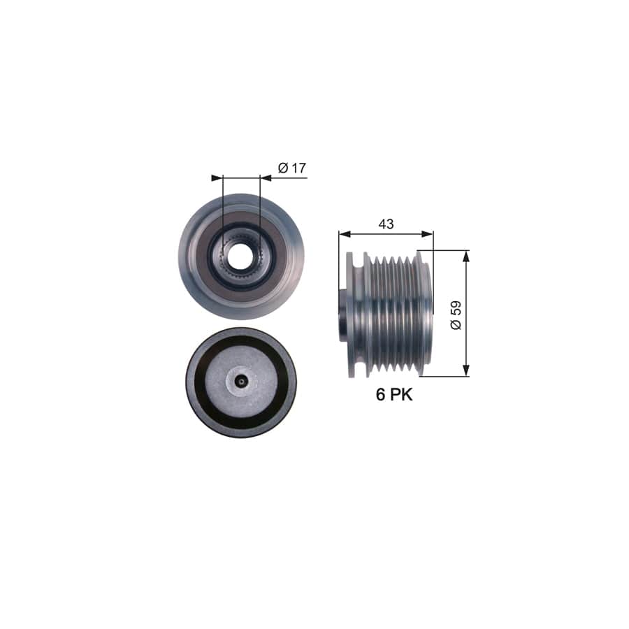 Gates OAP7112 Alternator Freewheel Clutch