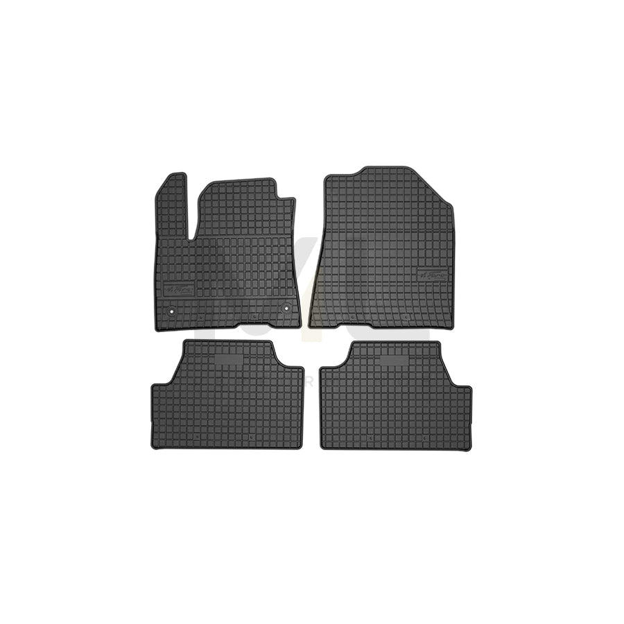 FROGUM Tailored, Basic 411364 Floor mat set for KIA SOUL Elastomer, Front and Rear, Quantity: 4, Black, (LHD)