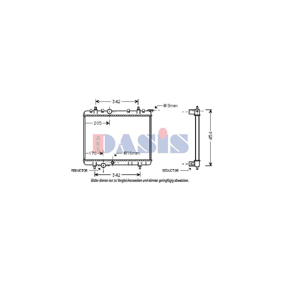 AKS Dasis 061110N Engine Radiator