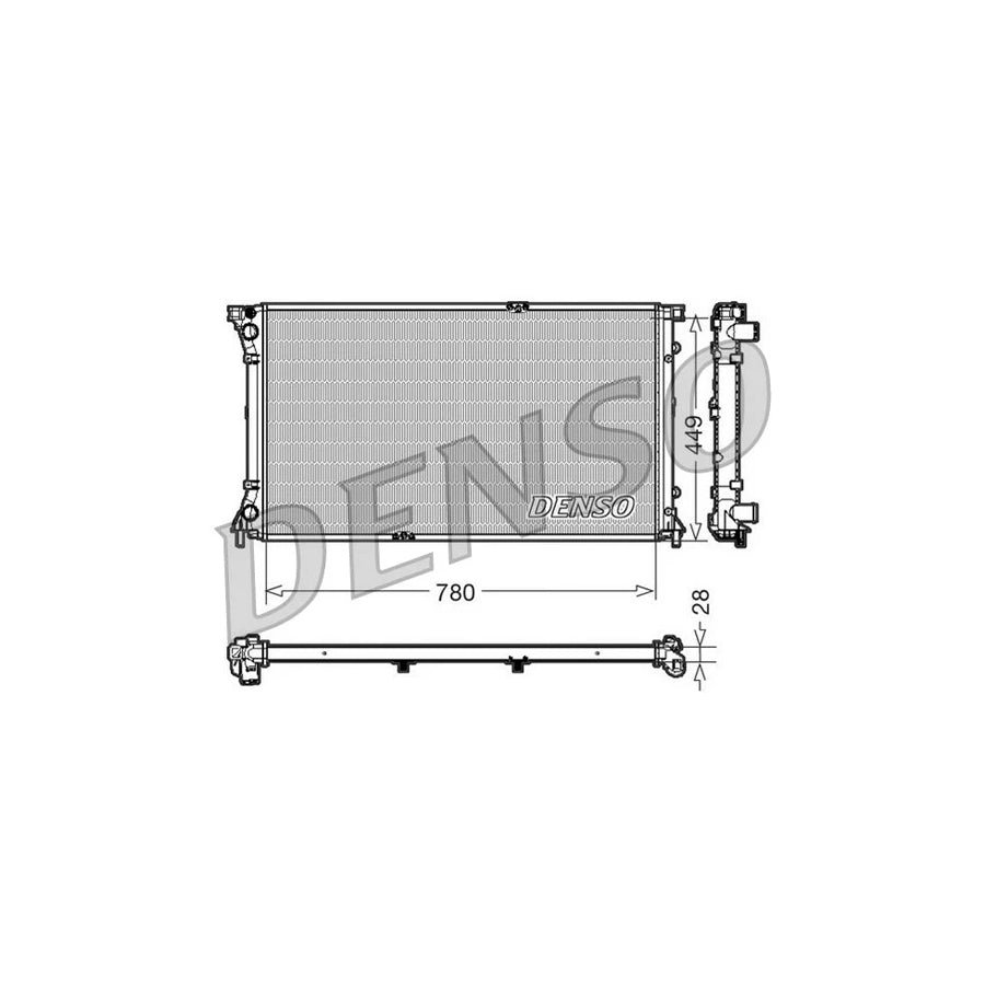 DENSO DRM23098 Engine Radiator