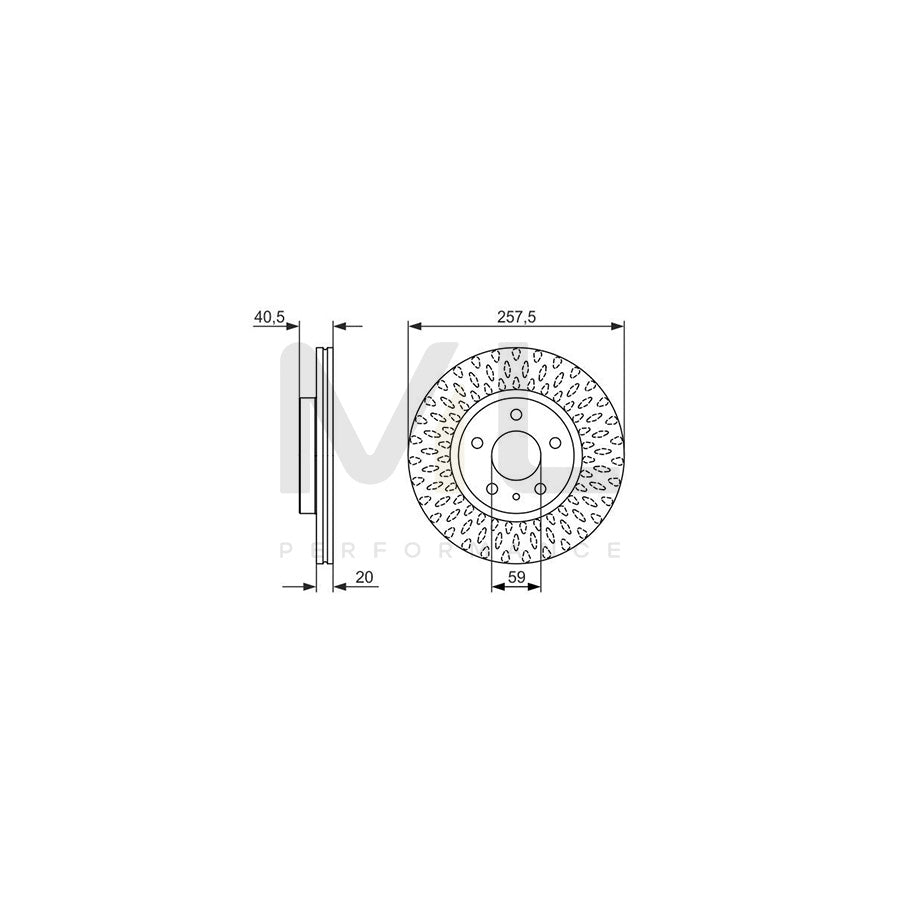 BOSCH 0 986 479 647 Brake Disc for ALFA ROMEO Spider (916, 916S) Vented, Oiled | ML Performance Car Parts