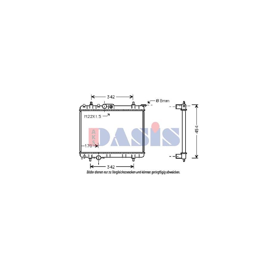 AKS Dasis 061090N Engine Radiator