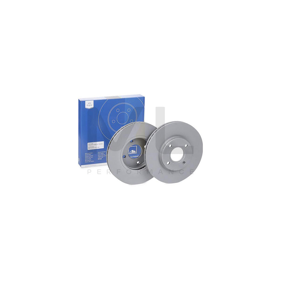 ATE 24.0123-0122.1 Brake Disc Vented, Coated  - 1 piece