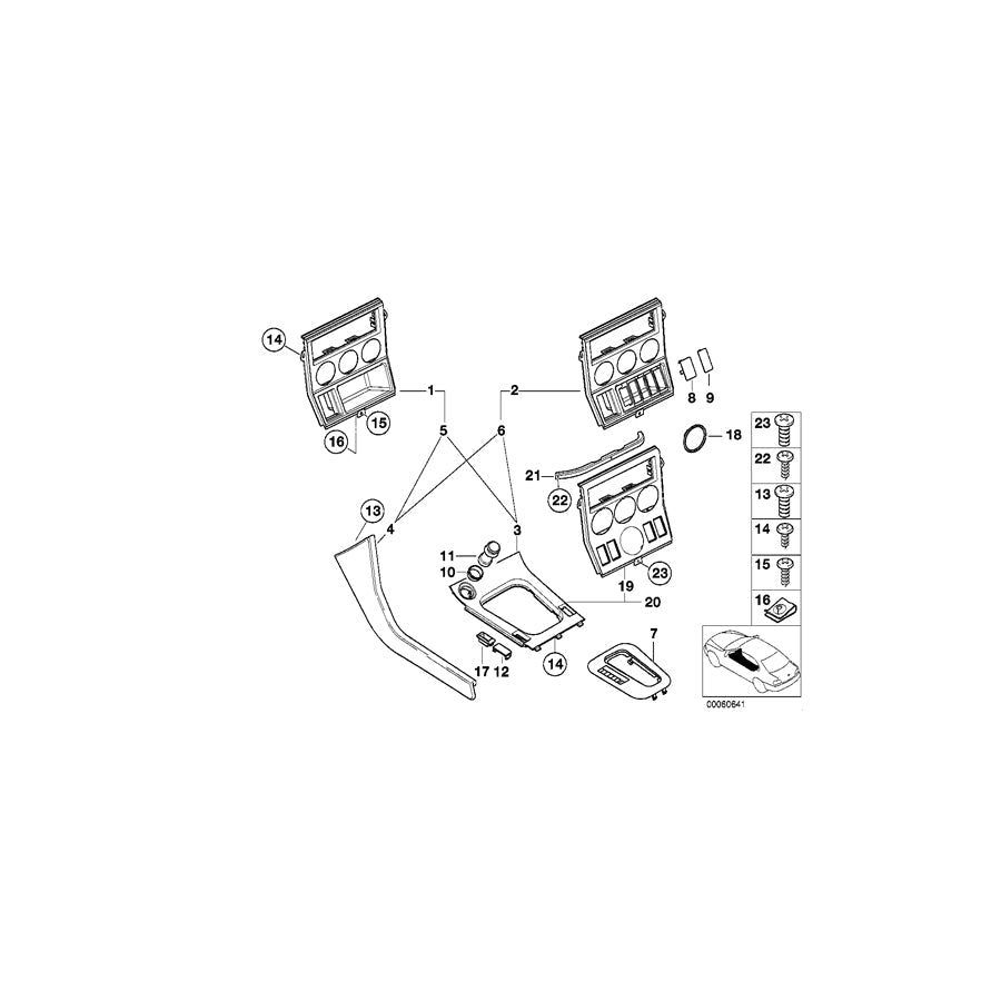 Genuine BMW 51168398796 E36 Switch Cover, Wood AHORN (Inc. Z3) | ML Performance US Car Parts