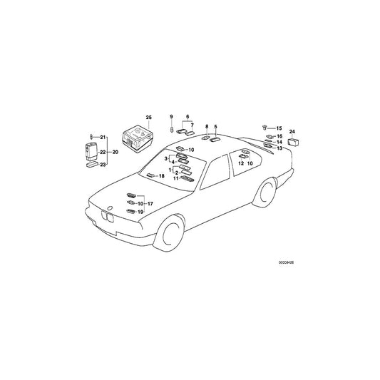 Genuine BMW 63318350070 E34 E32 Right Rear Inter.Light And Reading Light BEIGE (Inc. M5 3.6, 735iL & 520i) | ML Performance US Car Parts
