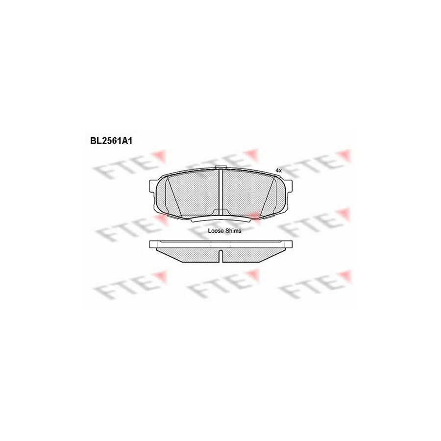 FTE Bl2561A1 Brake Pad Set