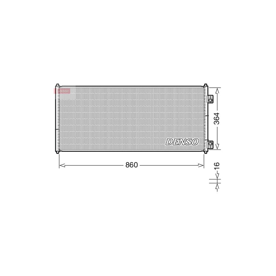 DENSO DCN10032 Air Conditioning Condenser for Ford Transit
