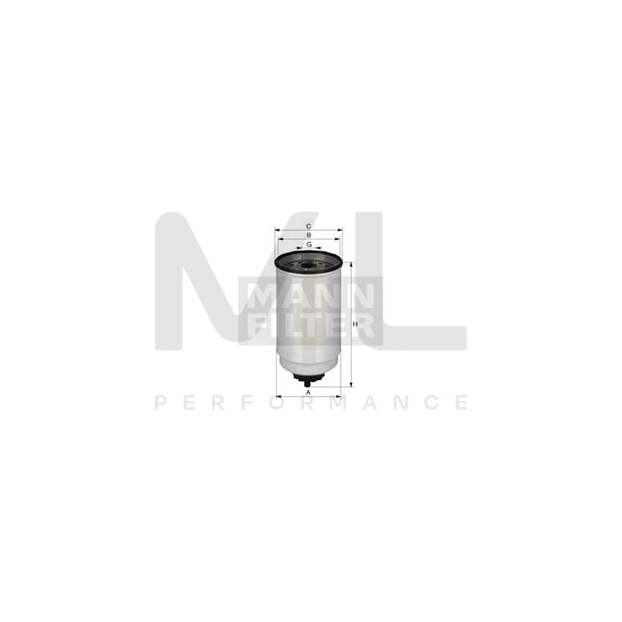MANN-FILTER WK 12 002 Fuel filter Spin-on Filter