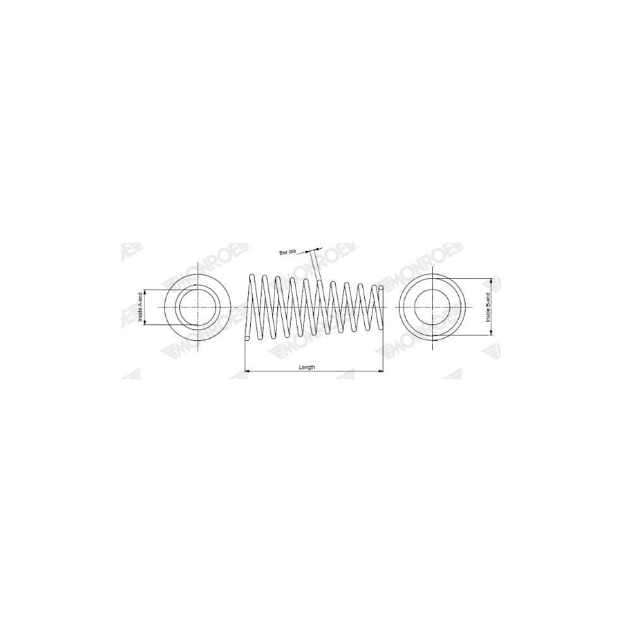 Monroe Sp4109 Coil Spring for Mazda MX-5 III(Nc)