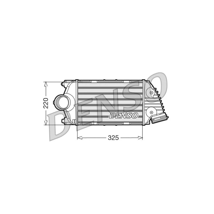 DENSO DIT28015 Intercooler for Porsche 911