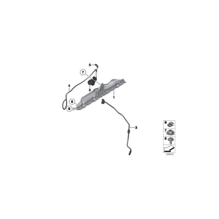 Genuine BMW 11628602958 F25 E92 E91 Holder (Inc. X1 35iX, 335iX & 640iX) | ML Performance UK Car Parts