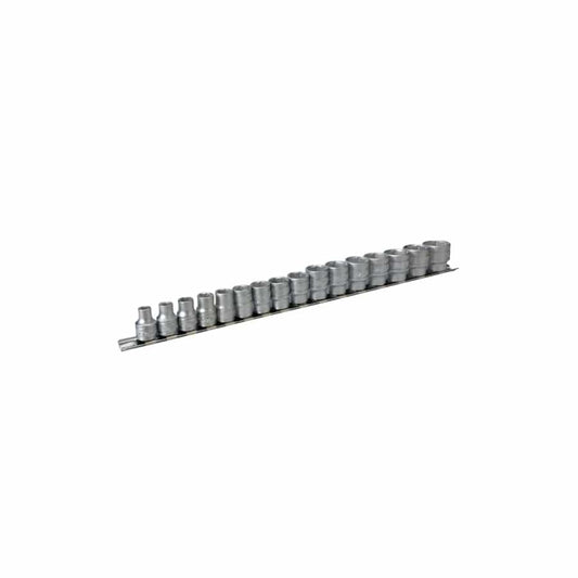 Teng TENM3816 M3816 Socket Clip Rail Set of 16 Metric 3/8in Drive