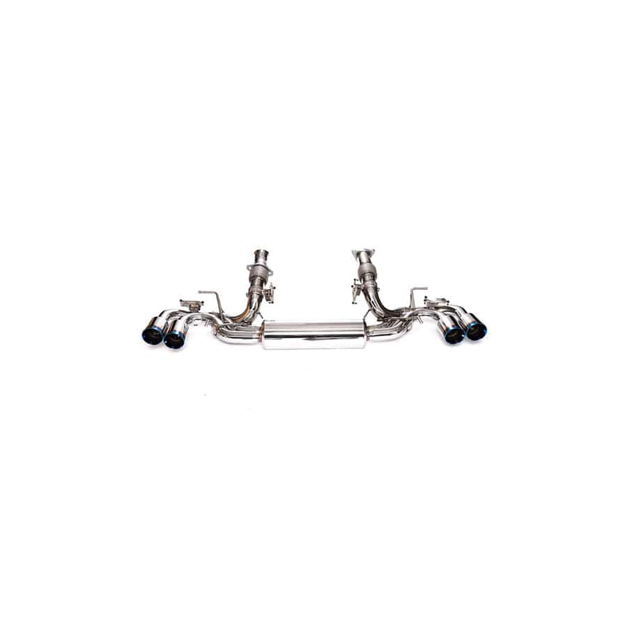 Armytrix CZ6C8-QS38B Valvetronic Exhaust System Chevrolet Corvette C8 Stingray 2020+ with Quad Blue Coated 4"