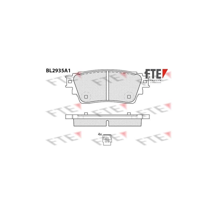 FTE 9011179 Brake Pad Set