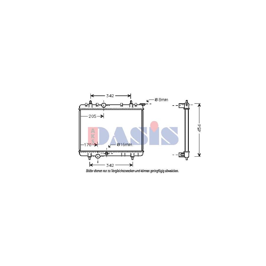 AKS Dasis 061150N Engine Radiator