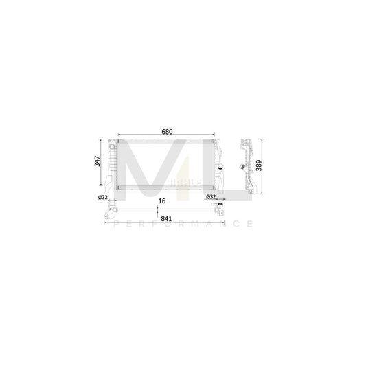 MAHLE ORIGINAL CR 2317 000P Engine radiator for MINI Hatchback Brazed cooling fins, Manual Transmission | ML Performance Car Parts