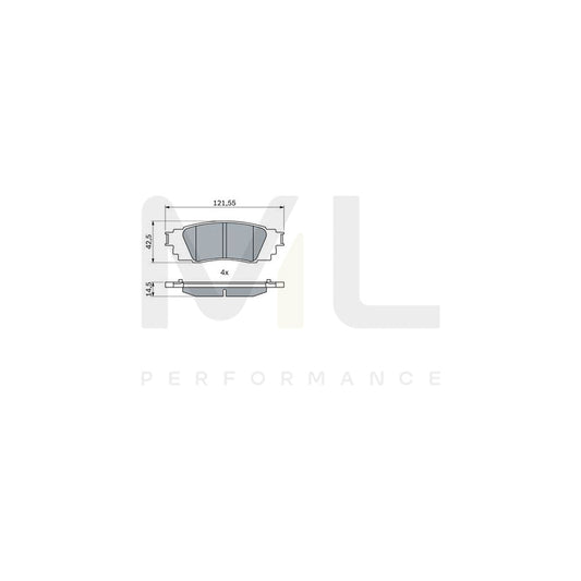Bosch 0986424840 Brake Pad Set BP2455 | ML Performance Car Parts