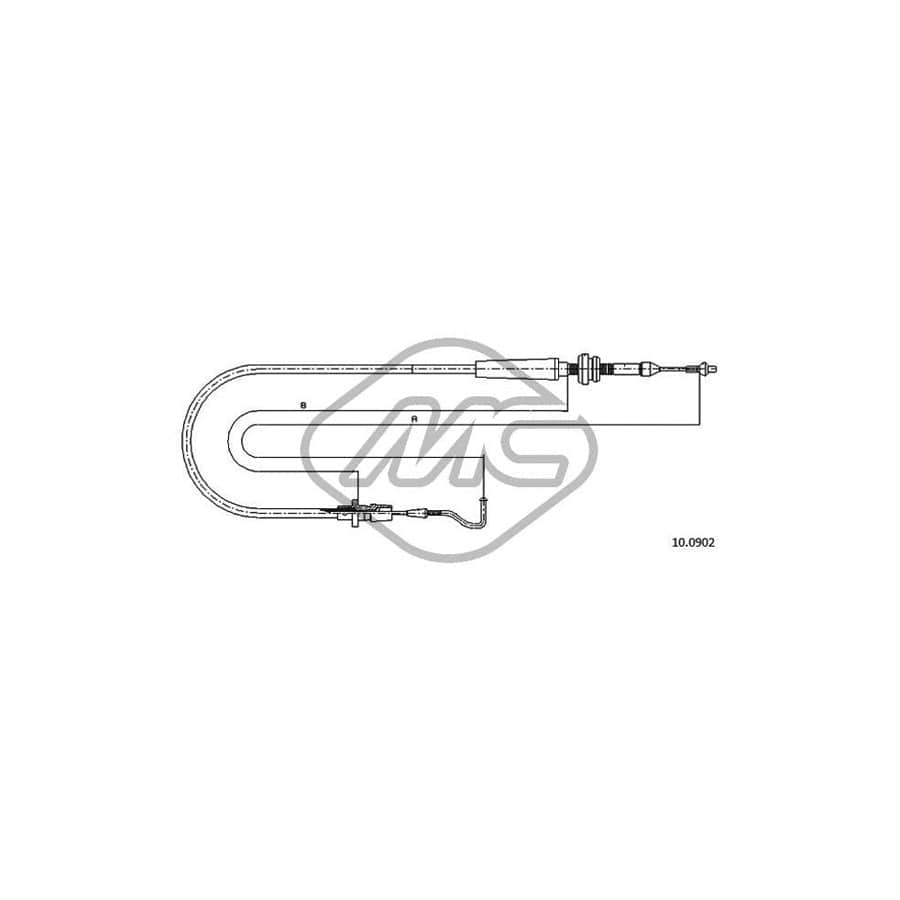 Metalcaucho 83274 Throttle Cable for SEAT TOLEDO