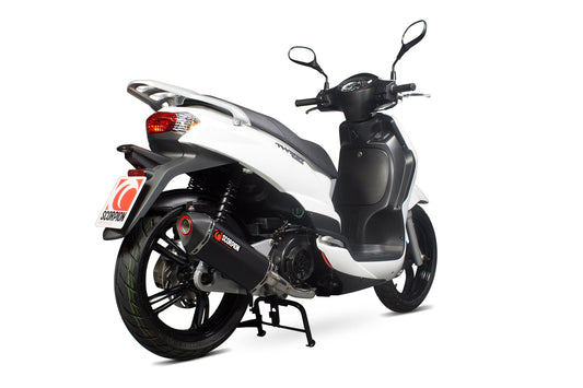 Scorpion RPG104BCER Peugeot Tweet 125 Serket Parallel Full System - Black Ceramic Coated Sleeve | ML Performance US US