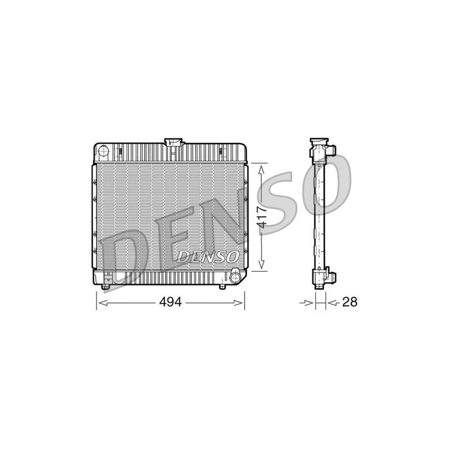 DENSO DRM17020 Engine Radiator