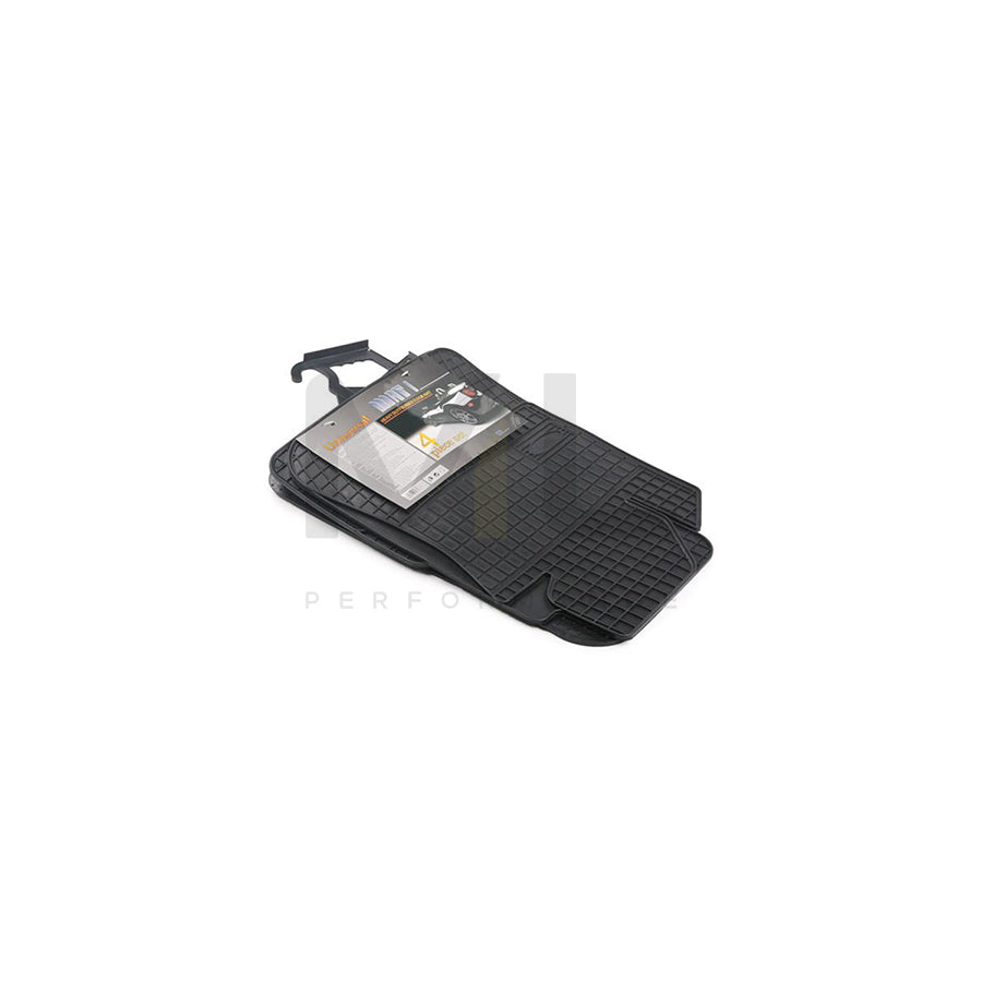 FROGUM Universal fit 0011 Floor mat set Elastomer, Front and Rear, Quantity: 4, Black