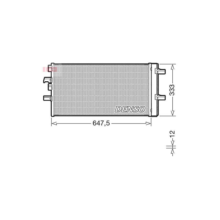 DENSO DCN05108 Air Conditioning Condenser