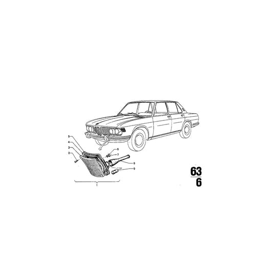 Genuine BMW 63131350002  Right Turn Indicator ECE (Inc. 3.3Li, 3.3L & 2800) | ML Performance US Car Parts