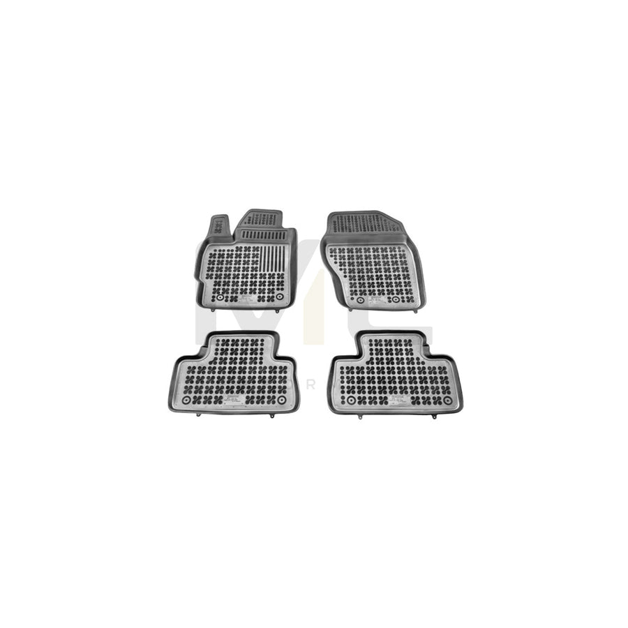 REZAW PLAST Tailored 200807 Floor mat set for MAZDA CX-7 (ER) Elastomer, Front and Rear, Quantity: 4, Black