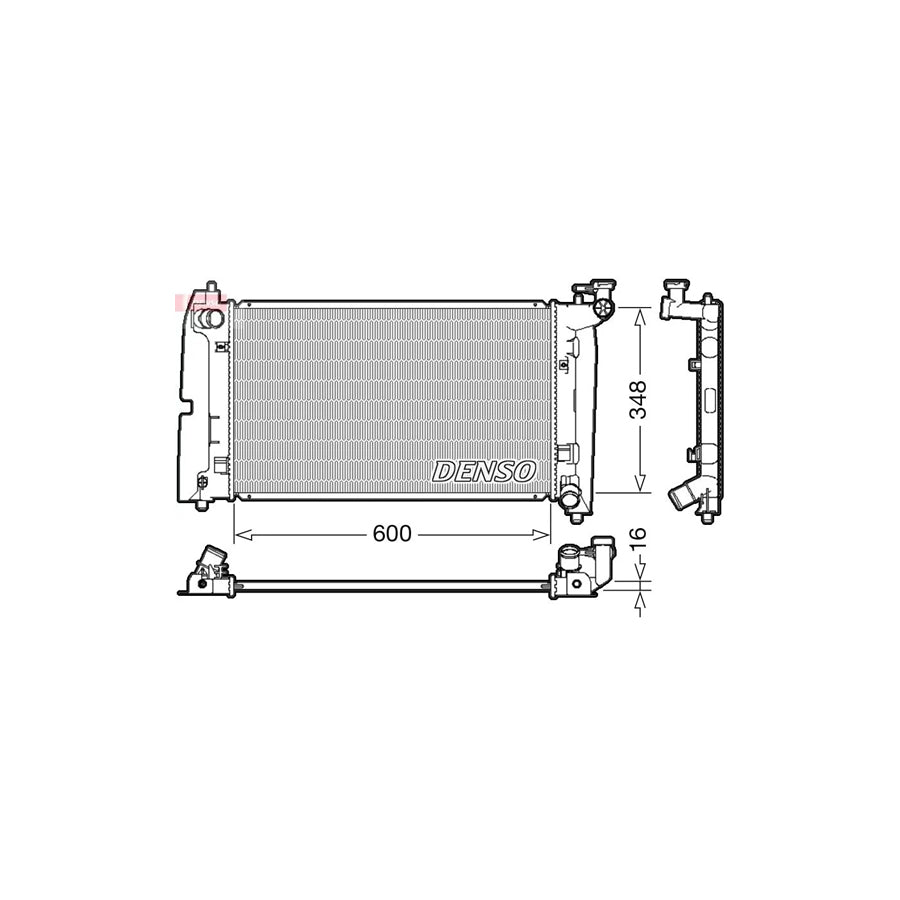 DENSO DRM50085 Engine Radiator for Toyota Corolla